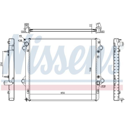 NISSENS K&uuml;hler, Motork&uuml;hlung 646805