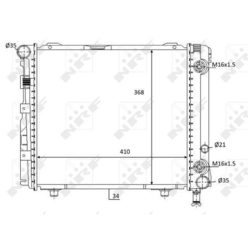 NRF Kühler, Motorkühlung 59103