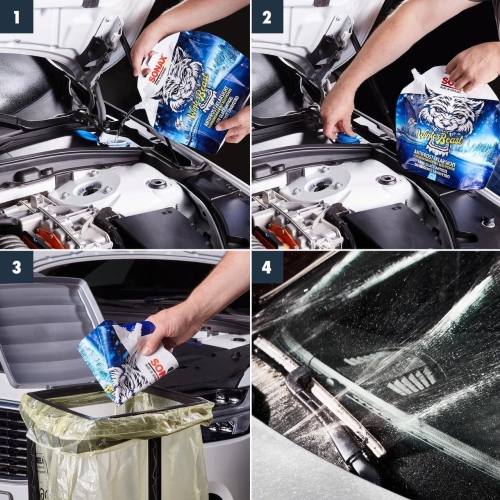 SONAX 01354410 Winterbeast Antifrost + Klarsicht bis -20°C 3L Frostschutzmittel