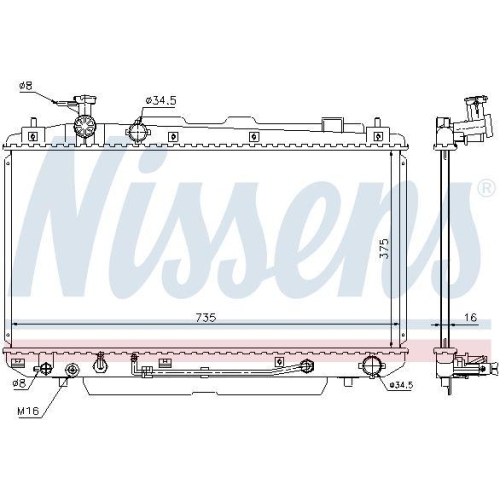 NISSENS K&uuml;hler, Motork&uuml;hlung 646852