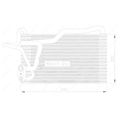 NRF Verdampfer, Klimaanlage 36036