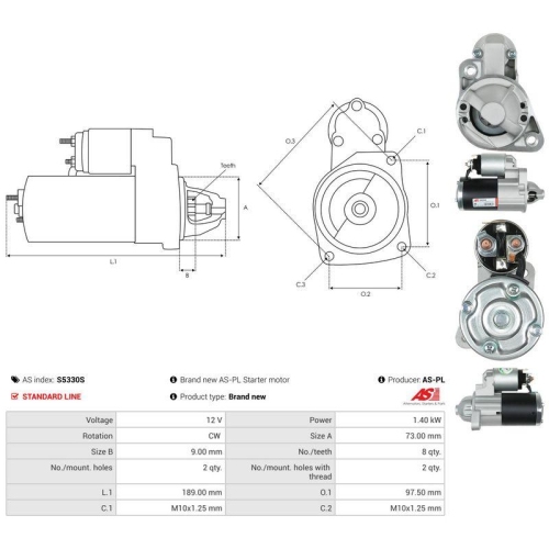 AS-PL Starter AS S5330S