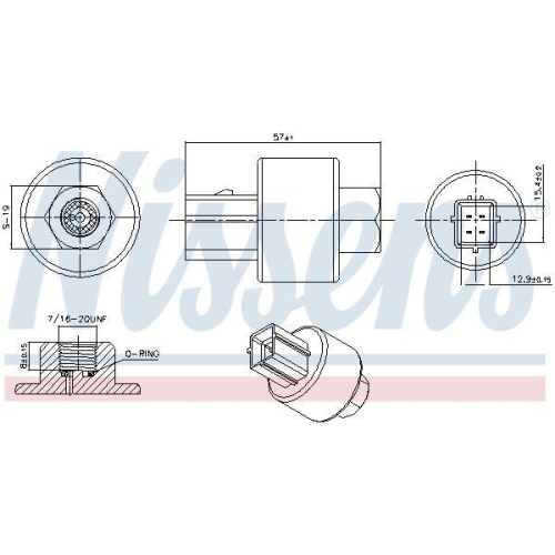 NISSENS Druckschalter, Klimaanlage ** FIRST FIT ** 301020