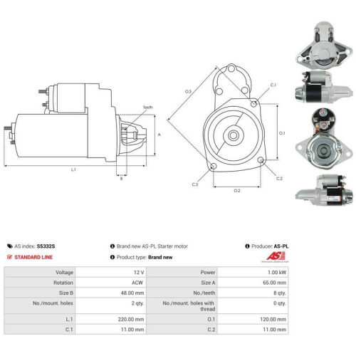 AS-PL Starter AS S5332S