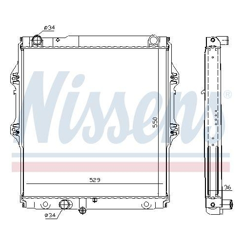 NISSENS Kühler, Motorkühlung 64698