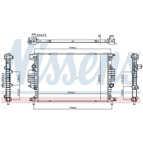 NISSENS K&uuml;hler, Motork&uuml;hlung 607230