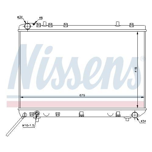 NISSENS K&uuml;hler, Motork&uuml;hlung 61668