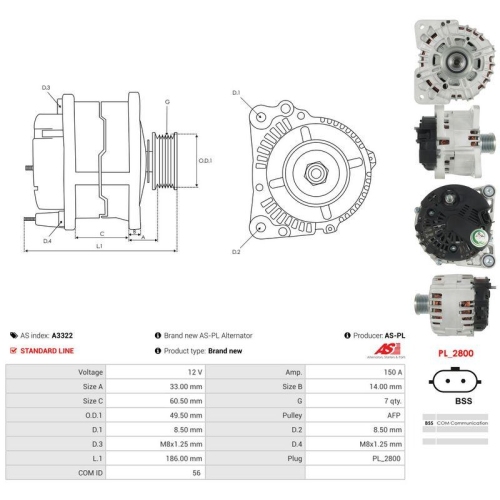 AS-PL Generator AS A3322