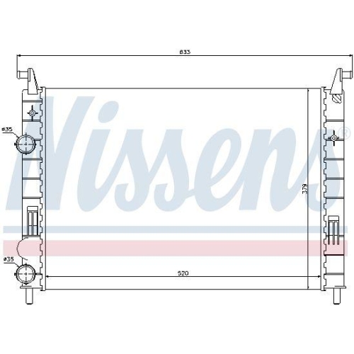NISSENS K&uuml;hler, Motork&uuml;hlung ** FIRST FIT ** 61683