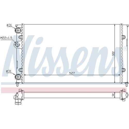 NISSENS K&uuml;hler, Motork&uuml;hlung ** FIRST FIT ** 651871