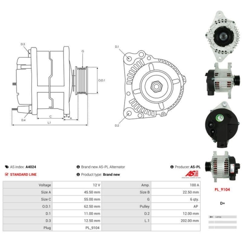 AS-PL Generator AS A4024