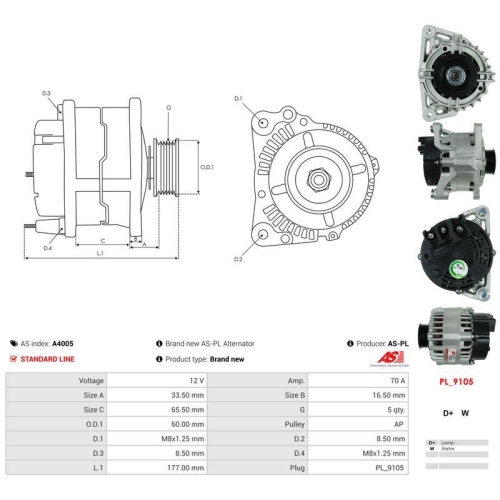AS-PL Generator AS A4005
