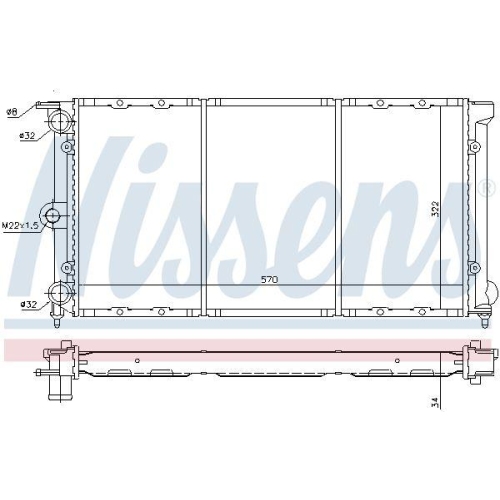 NISSENS K&uuml;hler, Motork&uuml;hlung 652611