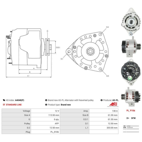 AS-PL Generator AS A4048(P)