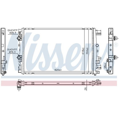 NISSENS K&uuml;hler, Motork&uuml;hlung 607227