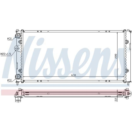 NISSENS K&uuml;hler, Motork&uuml;hlung 673001