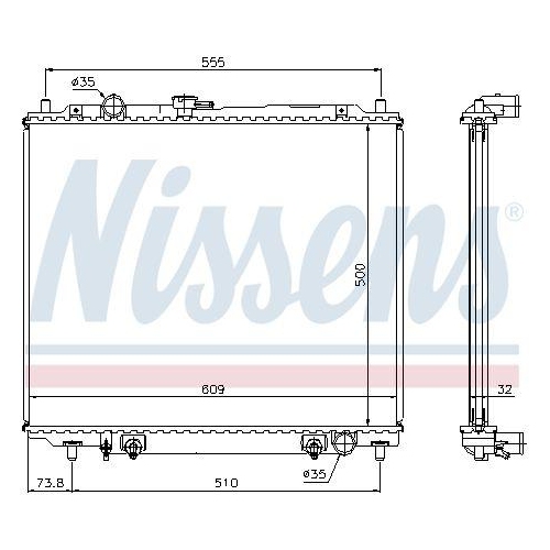NISSENS K&uuml;hler, Motork&uuml;hlung 62853