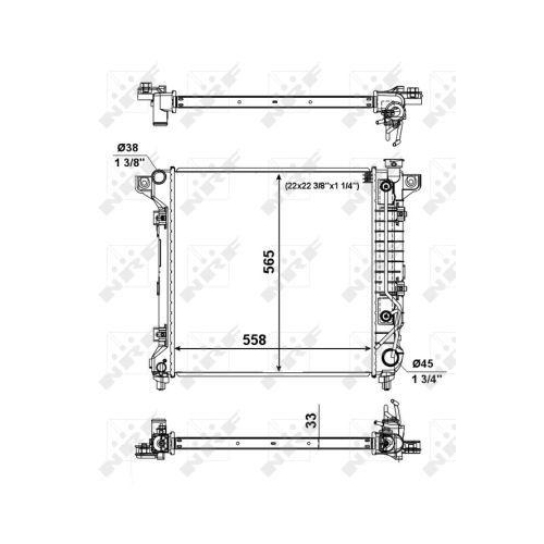 NRF K&uuml;hler, Motork&uuml;hlung EASY FIT 56023