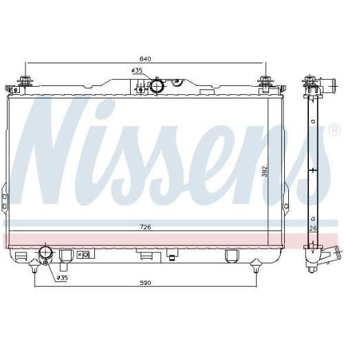 NISSENS K&uuml;hler, Motork&uuml;hlung 675017