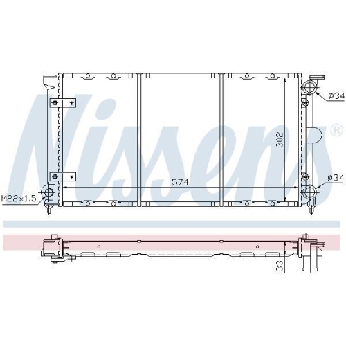 NISSENS Kühler, Motorkühlung 65264