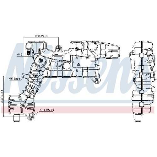 NISSENS Ausgleichsbeh&auml;lter, K&uuml;hlmittel ** FIRST FIT ** 996312