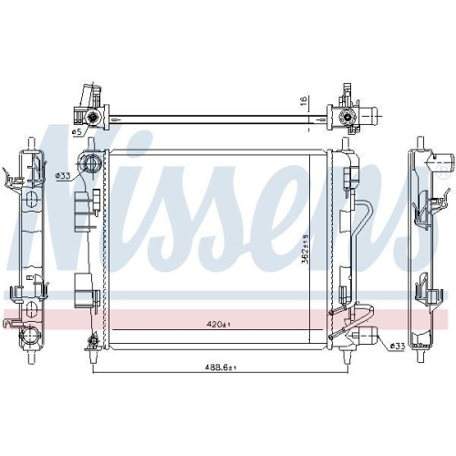 NISSENS K&uuml;hler, Motork&uuml;hlung 675025