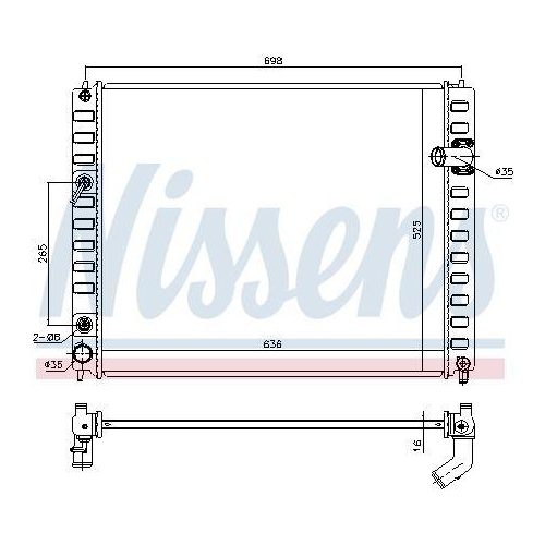 NISSENS K&uuml;hler, Motork&uuml;hlung 681208