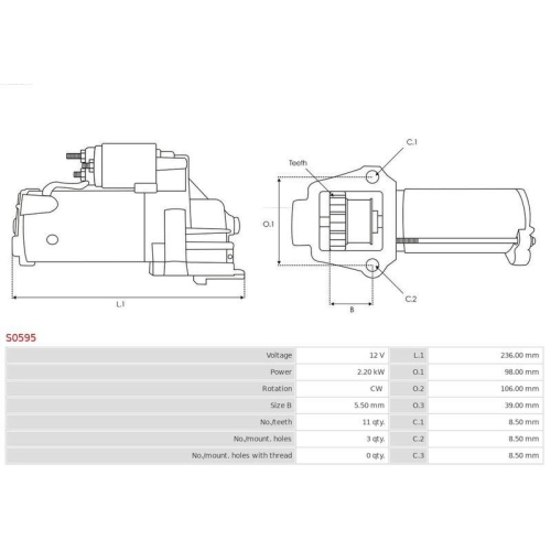 AS-PL Starter Brandneu AS-PL