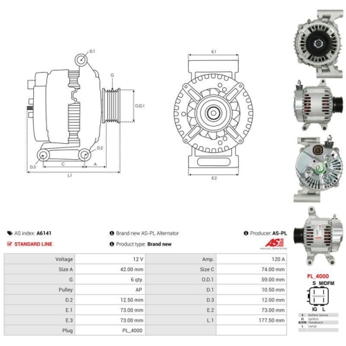 AS-PL Generator AS A6141