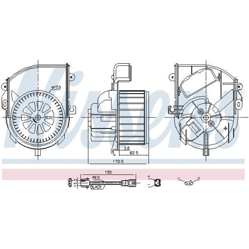 NISSENS Innenraumgebl&auml;se 87651