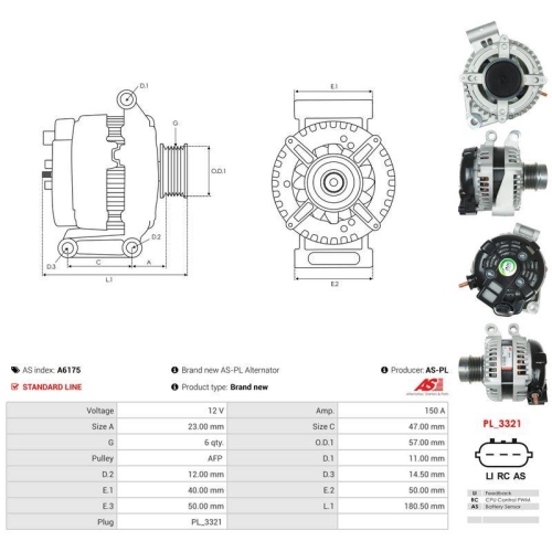 AS-PL Generator AS A6175