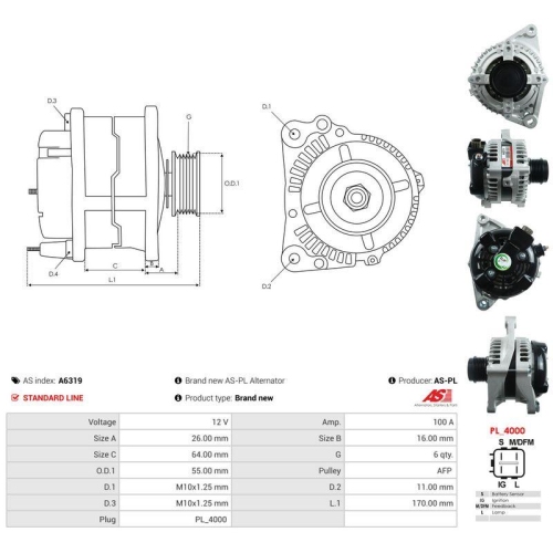 AS-PL Generator AS A6319