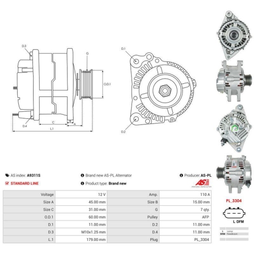 AS-PL Generator AS A9311S