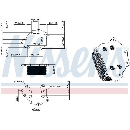 NISSENS &Ouml;lk&uuml;hler, Motor&ouml;l ** FIRST FIT ** 91549
