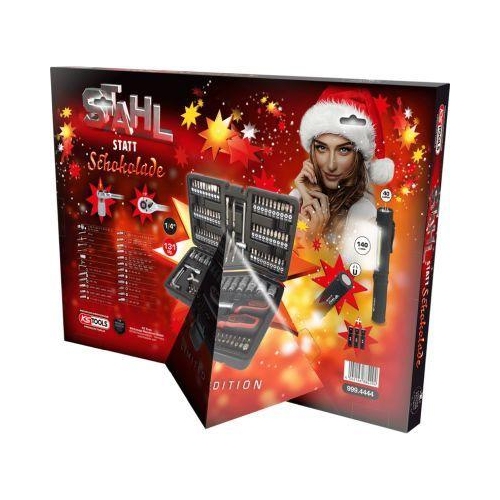 Adventskalender, Steckschl&uuml;ssel-Satz 131-tlg KS TOOLS 999.4444