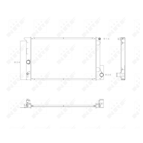 NRF Kühler, Motorkühlung 53763