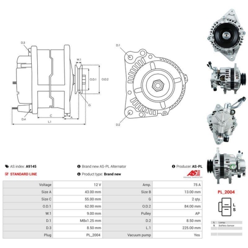 AS-PL Generator AS A9145
