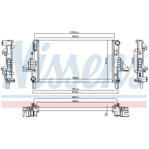 NISSENS K&uuml;hler, Motork&uuml;hlung 66698