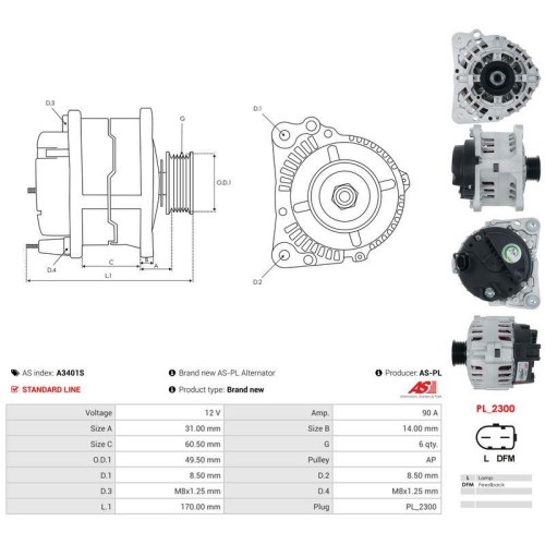AS-PL Generator AS A3401S