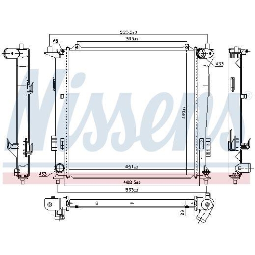 NISSENS K&uuml;hler, Motork&uuml;hlung 67077