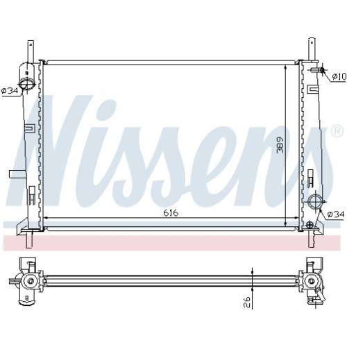 NISSENS K&uuml;hler, Motork&uuml;hlung 62056A