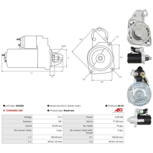 AS-PL Starter AS S3233S