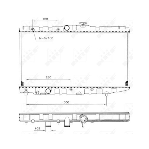 NRF Kühler, Motorkühlung 507581