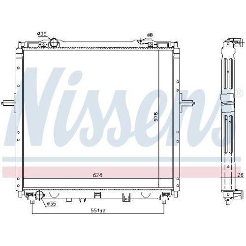 NISSENS K&uuml;hler, Motork&uuml;hlung 66768