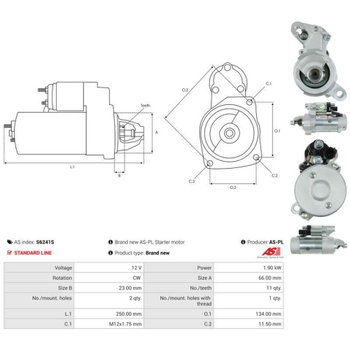 AS-PL Starter AS S6241S