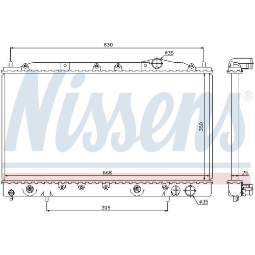 NISSENS K&uuml;hler, Motork&uuml;hlung 62865