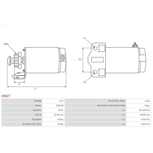 AS-PL Starter Brandneu AS-PL