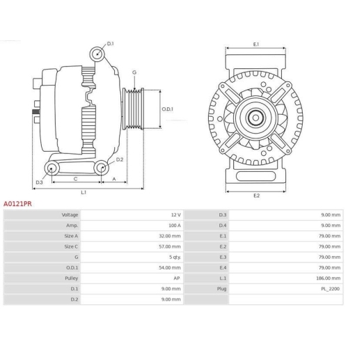 AS-PL Generator Wiederaufbereitet AS-PL