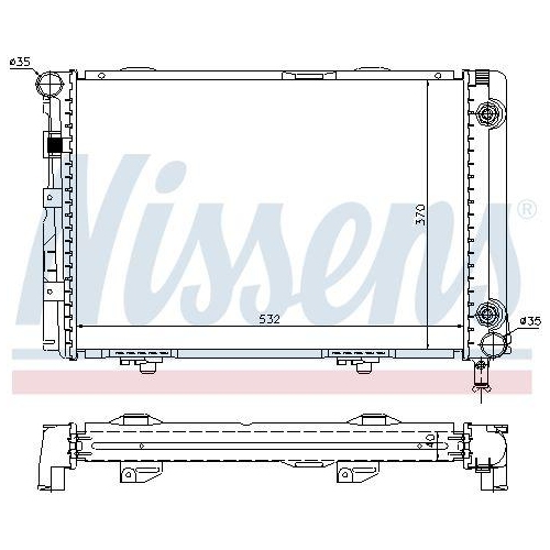 NISSENS K&uuml;hler, Motork&uuml;hlung 62557A