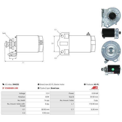 AS-PL Starter AS S9422S